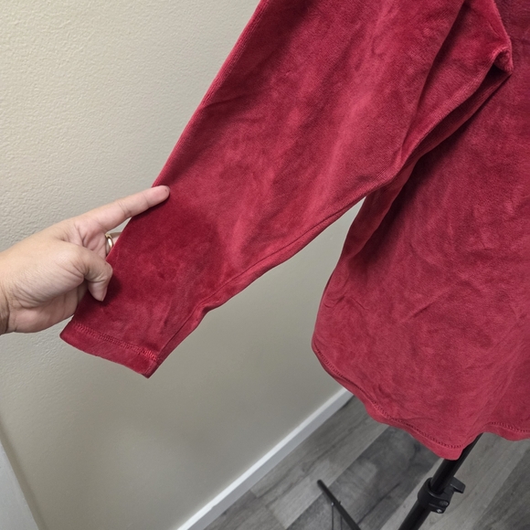 Northern Reflections Cotton Blend Red Long Sleeve Top - Picture 3 of 6